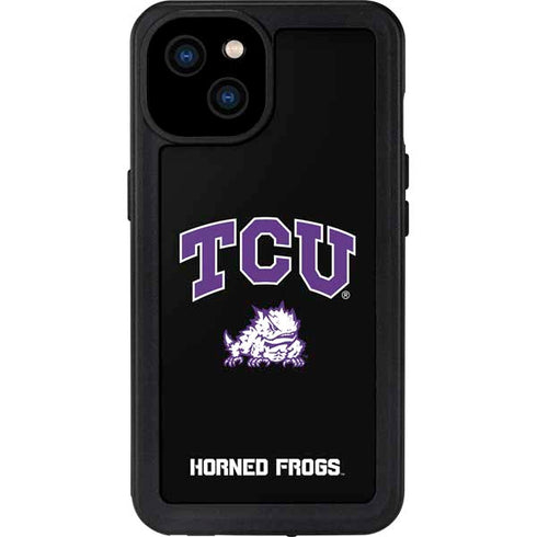 Texas Christian University TCU Horned Frogs Logo iPhone 15 Plus Waterproof Case